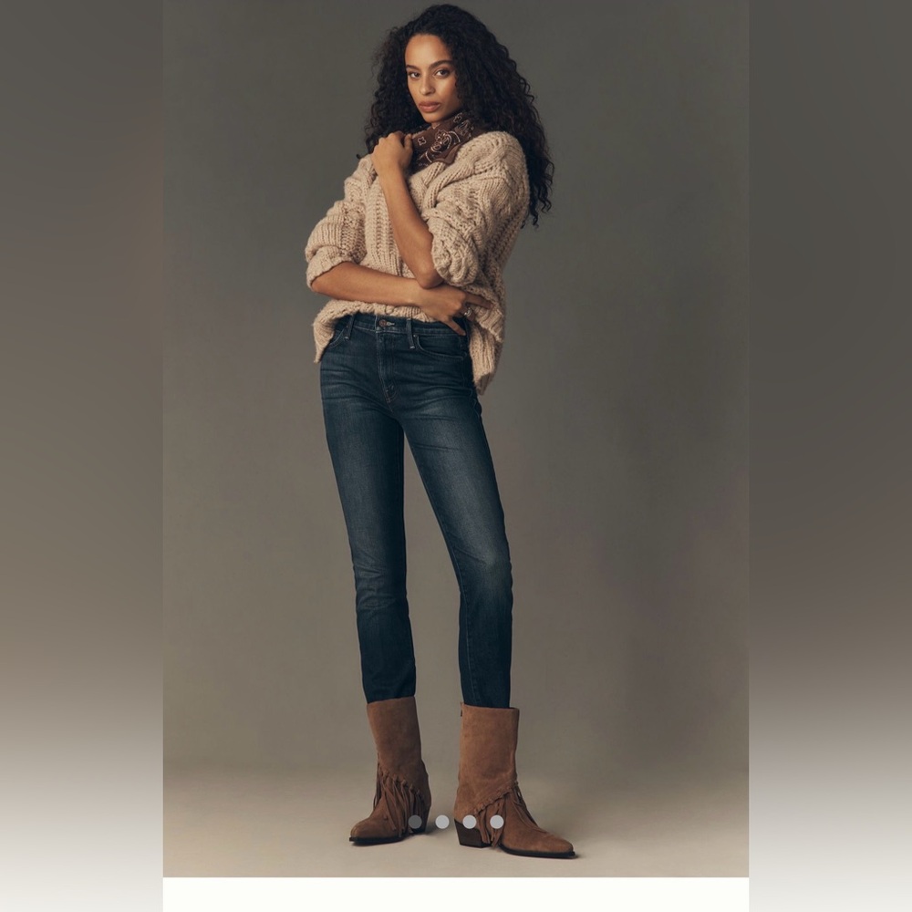 NWT MOTHER Rascal Skimp. Shine On. Size 32 - Picture 5 of 7